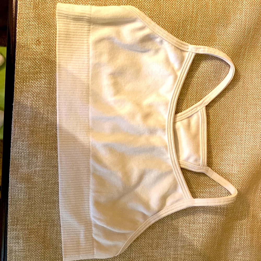 Athleta girls bralet, white, size 7